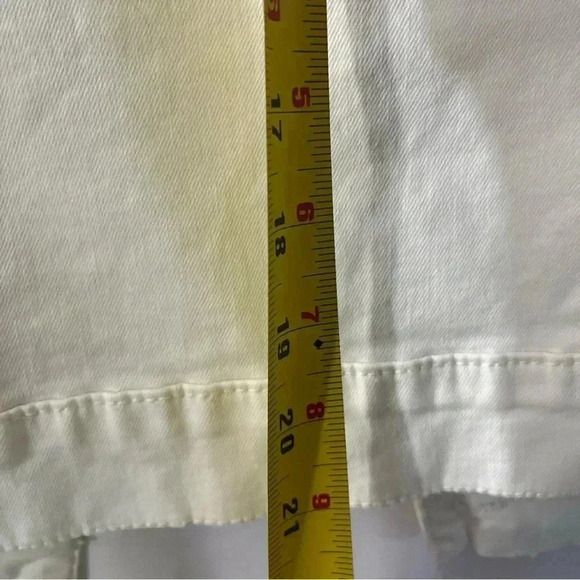 Prosperity Women’s XL White Jean Jacket | Stretch Lightweight Mid-Length - Picture 12 of 13